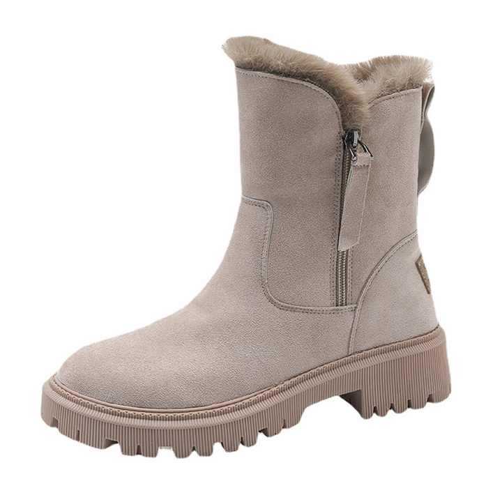 Casual Ankle Boot with Faux Fur for Women