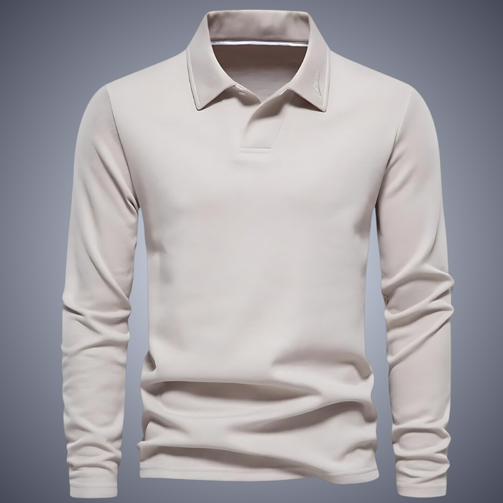 Terry Knit V-neck Polo