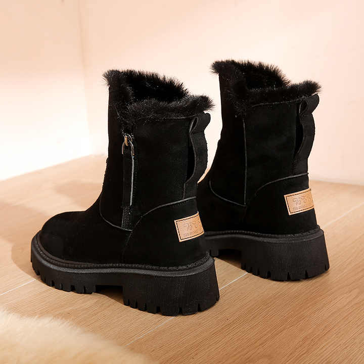 Casual Ankle Boot with Faux Fur for Women