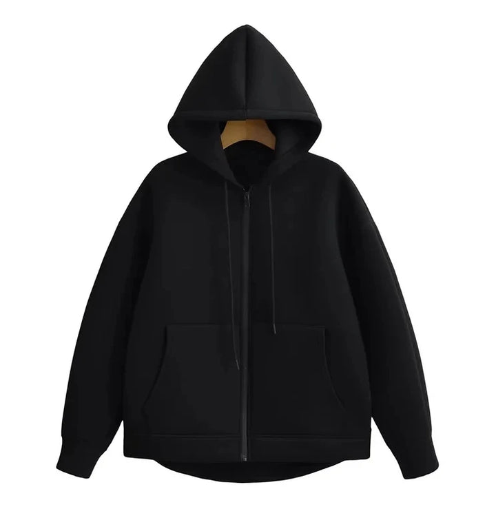 Women's Zipper Hoodie – Cotton Terry Pullover