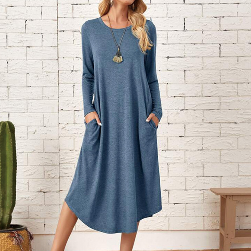 Stylish Knitted Midi Dress