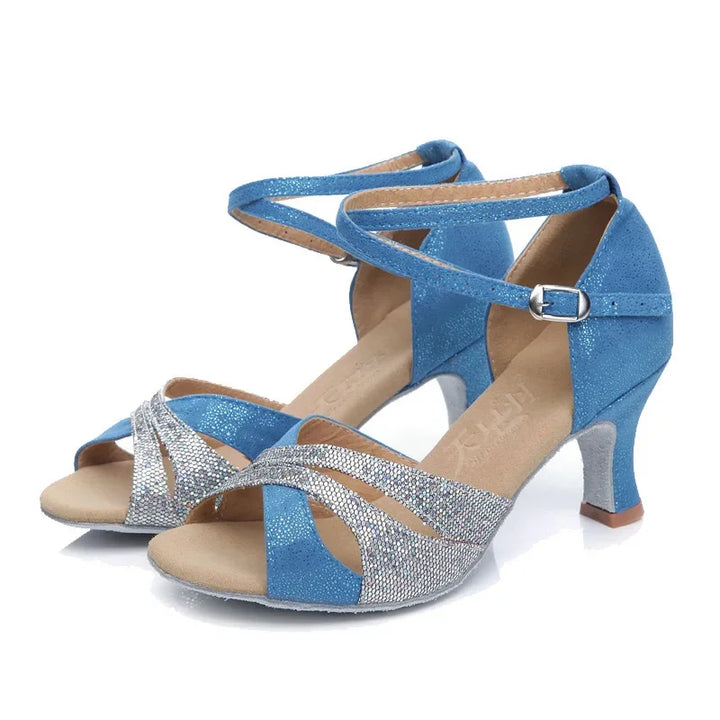Glitter Peep Toe Party Sandals
