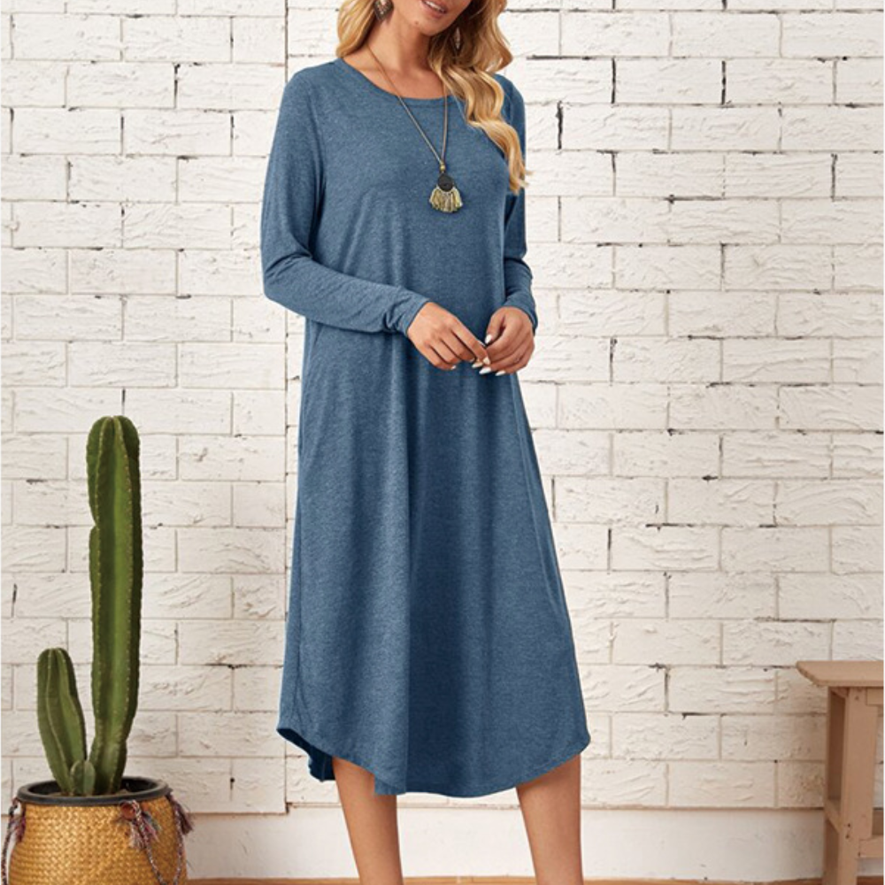 Stylish Knitted Midi Dress