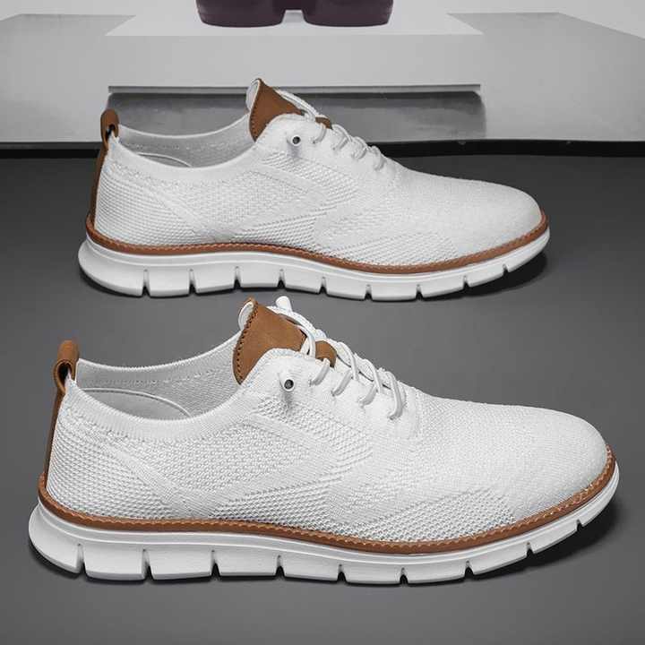 Men’s Breathable Knit Canvas Sneakers  