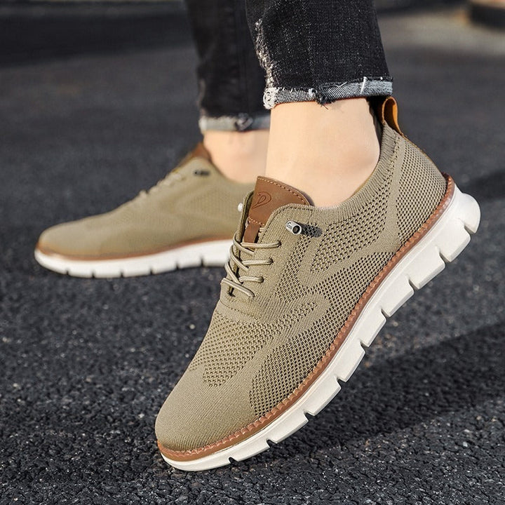 Men’s Breathable Knit Canvas Sneakers