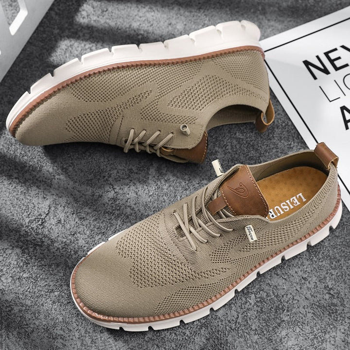Men’s Breathable Knit Canvas Sneakers