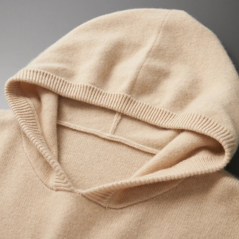 Men's Cashmere Knit Hoodie