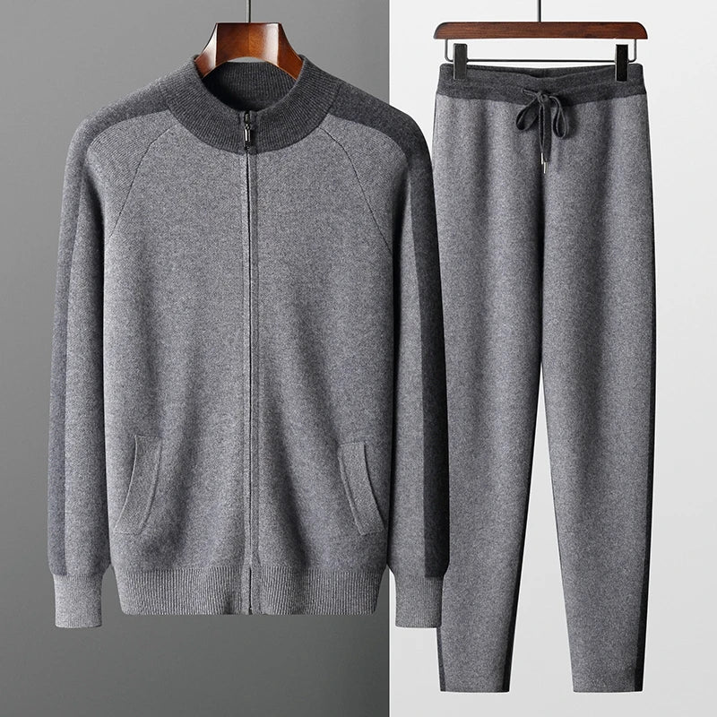 Cashmere Stand Collar Cardigan
