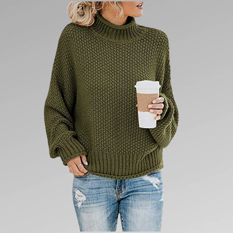 Chic Women Collared Knit Sweater