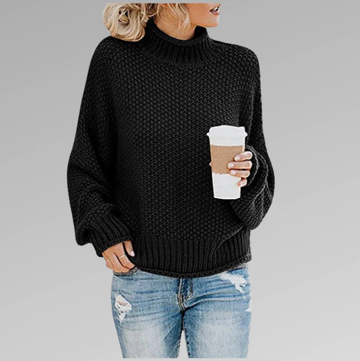 Chic Women Collared Knit Sweater