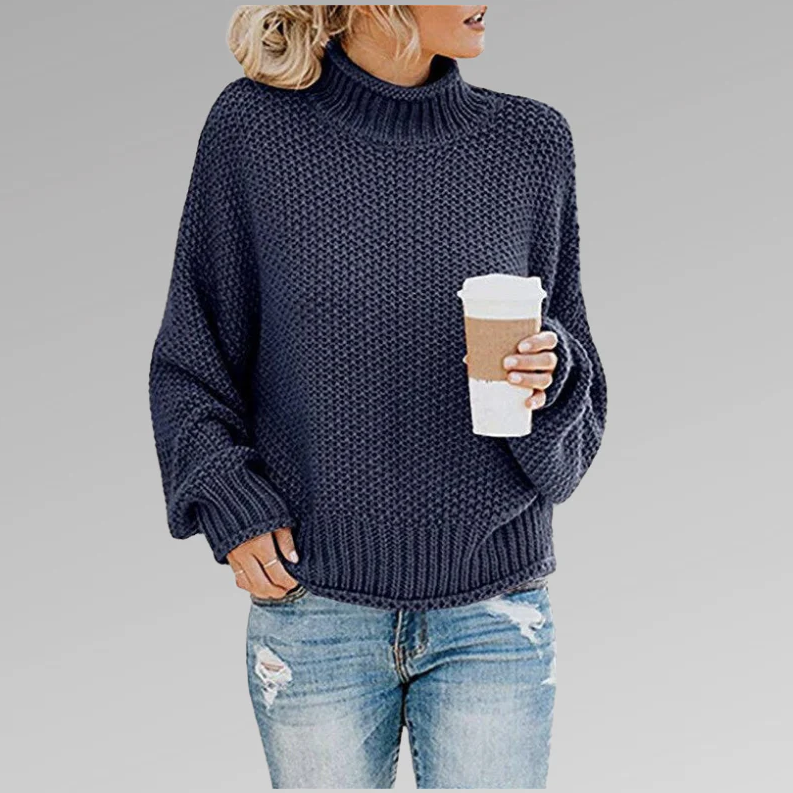 Chic Women Collared Knit Sweater