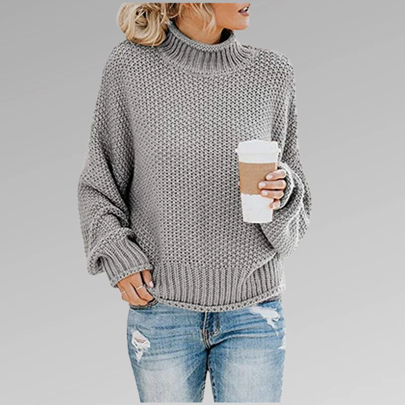Chic Women Collared Knit Sweater