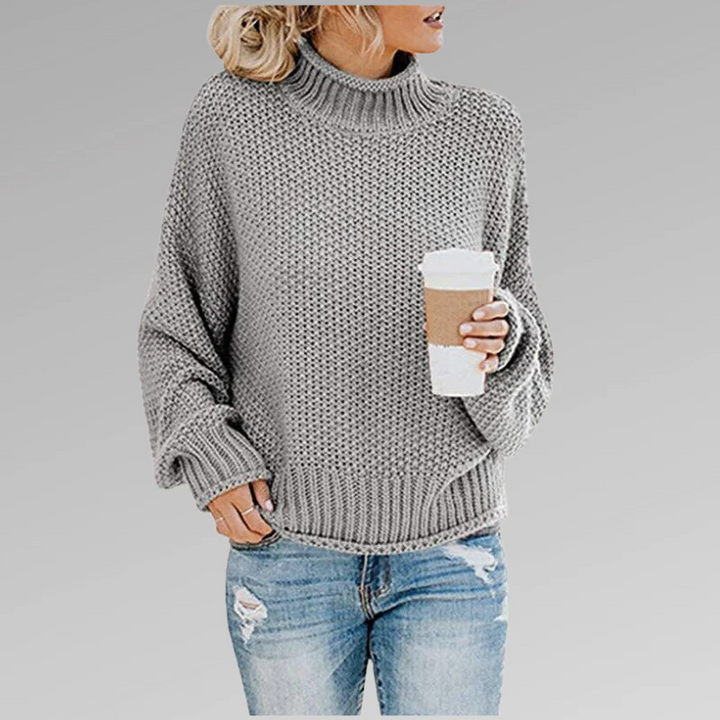 Chic Women Collared Knit Sweater