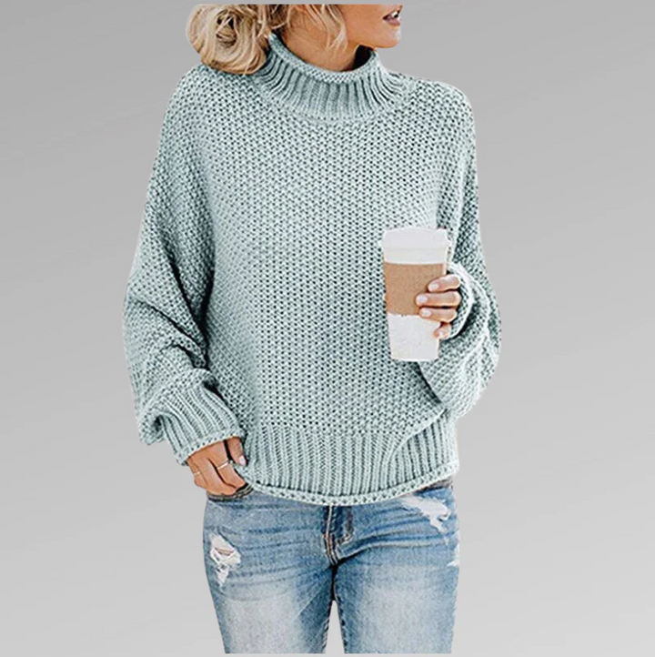Chic Women Collared Knit Sweater