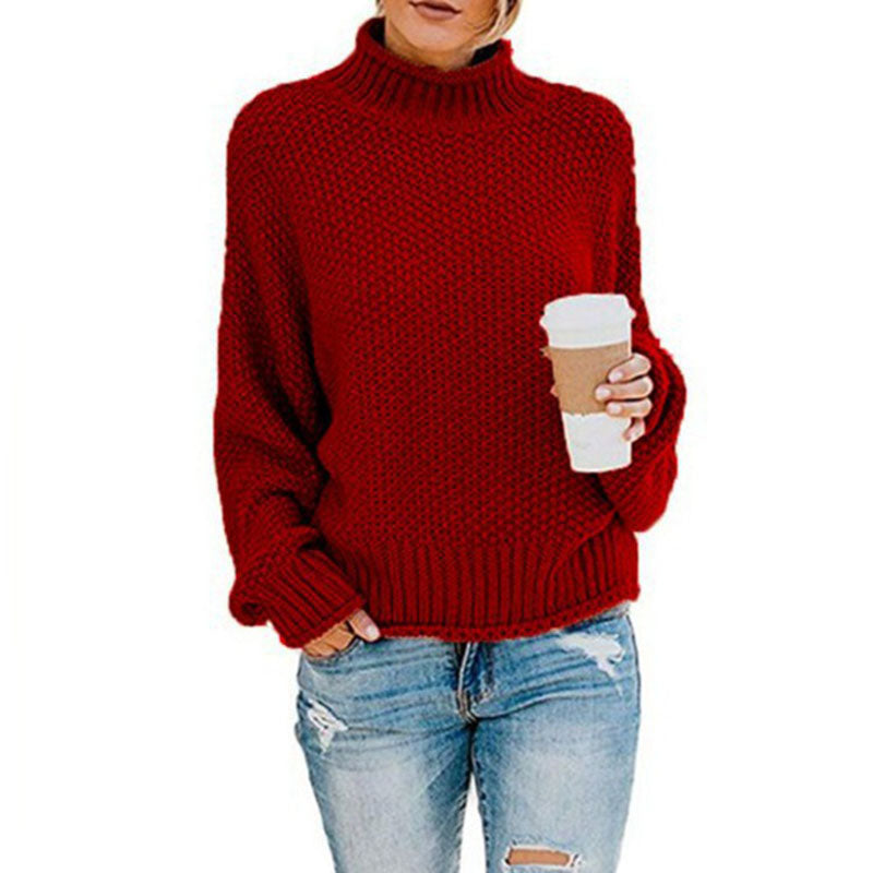 Chic Women Collared Knit Sweater