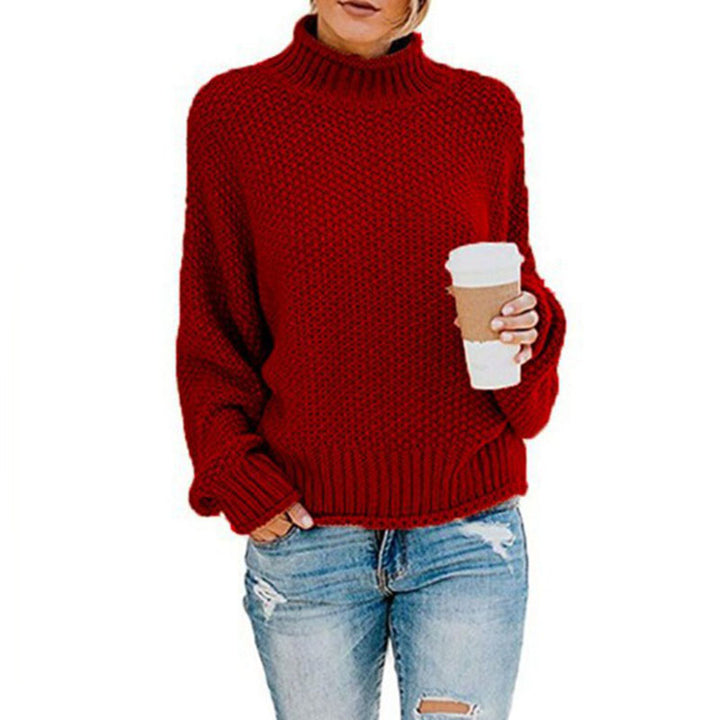 Chic Women Collared Knit Sweater