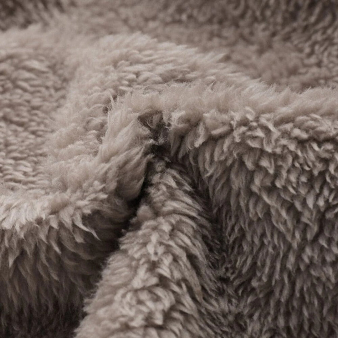 Coat Loose Floral Fleece Lined