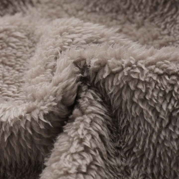 Coat Loose Floral Fleece Lined