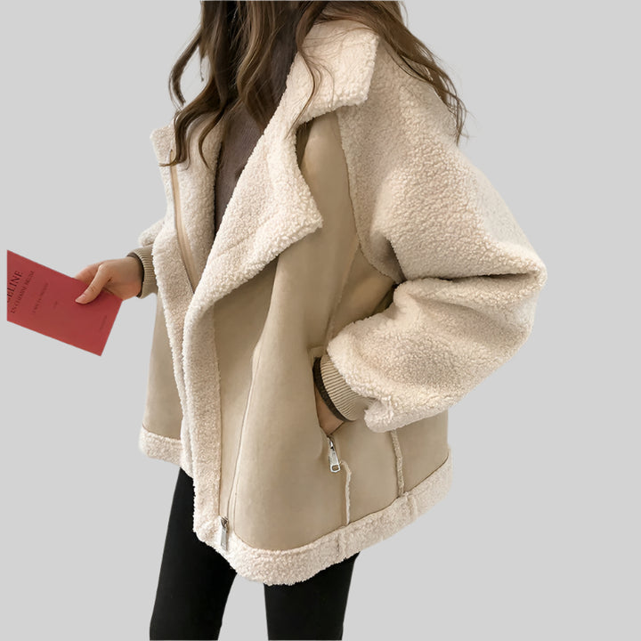 Comfortable Women's Suede Winter Coat