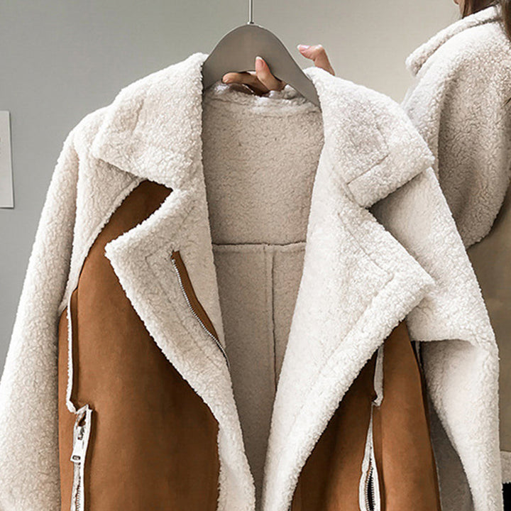 Comfortable Women's Suede Winter Coat