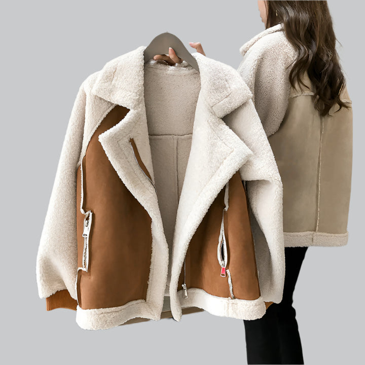 Comfortable Women's Suede Winter Coat