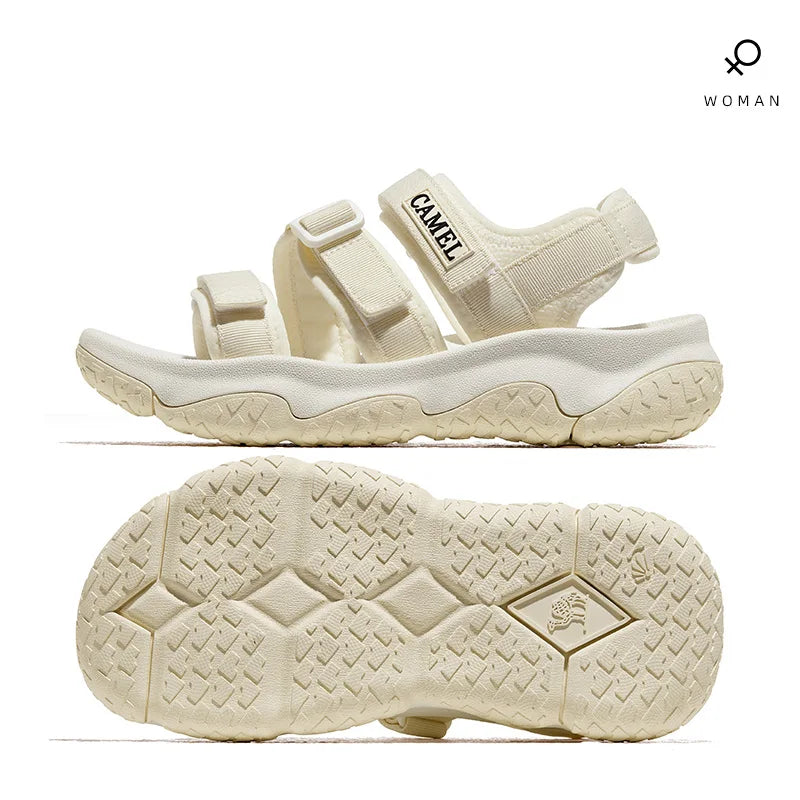 Comfortable adjustable fabric sandals