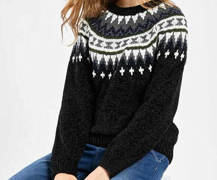 Cosy Snowflake Knit Sweater