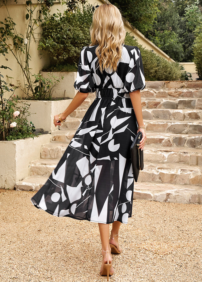 Cosy V-Neck Midi Dress