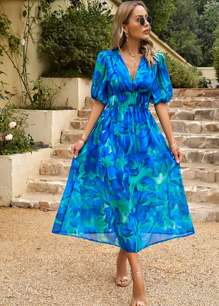 Cosy V-Neck Midi Dress