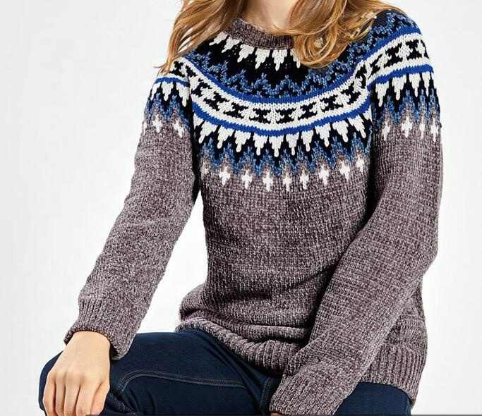 Cosy Snowflake Knit Sweater