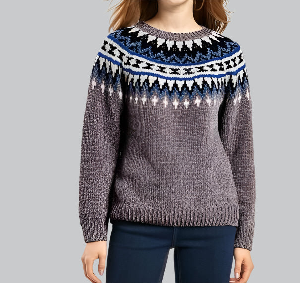 Cosy Snowflake Knit Sweater