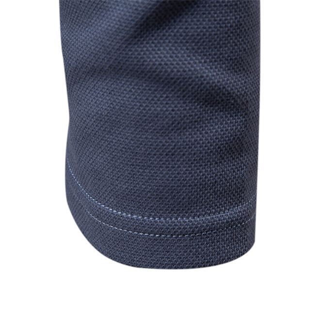 Men's Cotton Long-Sleeve Polo Shirt