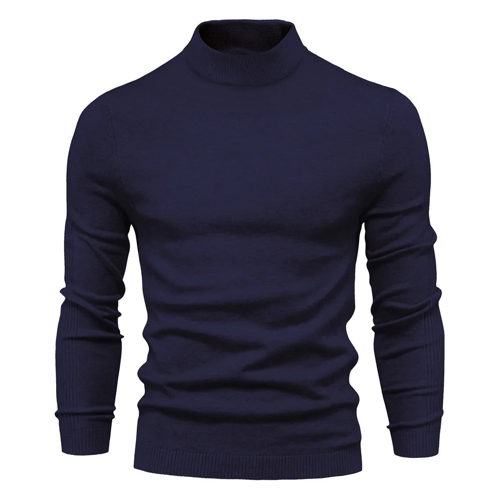 Slim-Fit Turtleneck Sweater For Men