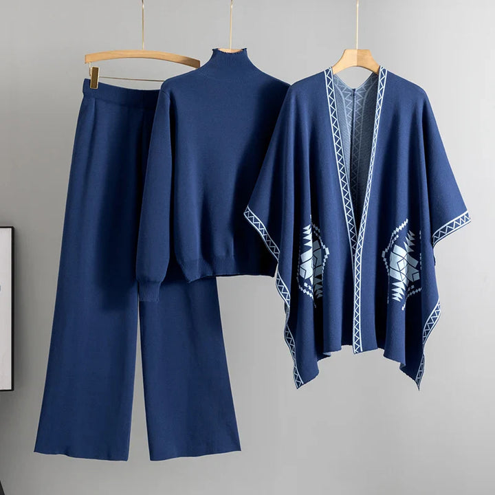 Women's Elegant Knitted 3-Piece Set.