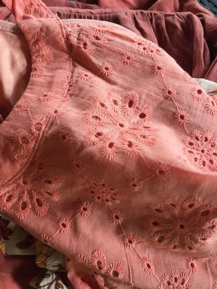 Eyelet Halter Mini Dress