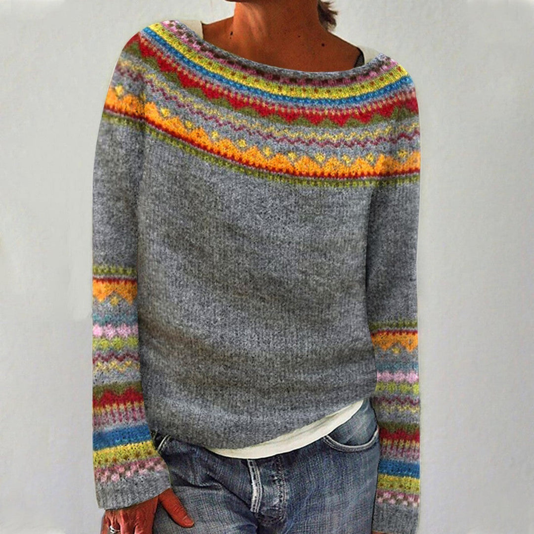 Women's Geometric Pullover Knitted Sweaters
