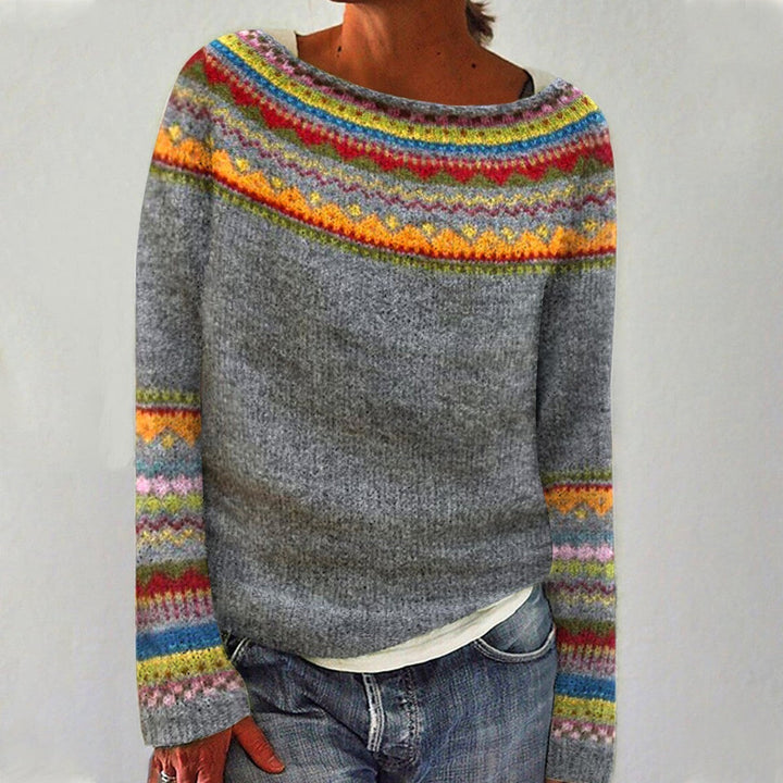 Women's Geometric Pullover Knitted Sweaters