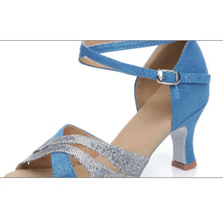 Glitter Peep Toe Party Sandals