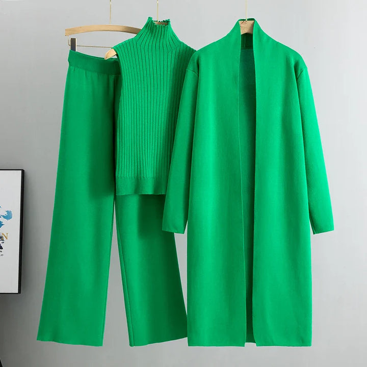 Luxurious 3-Piece Knitted Co-Ord Set