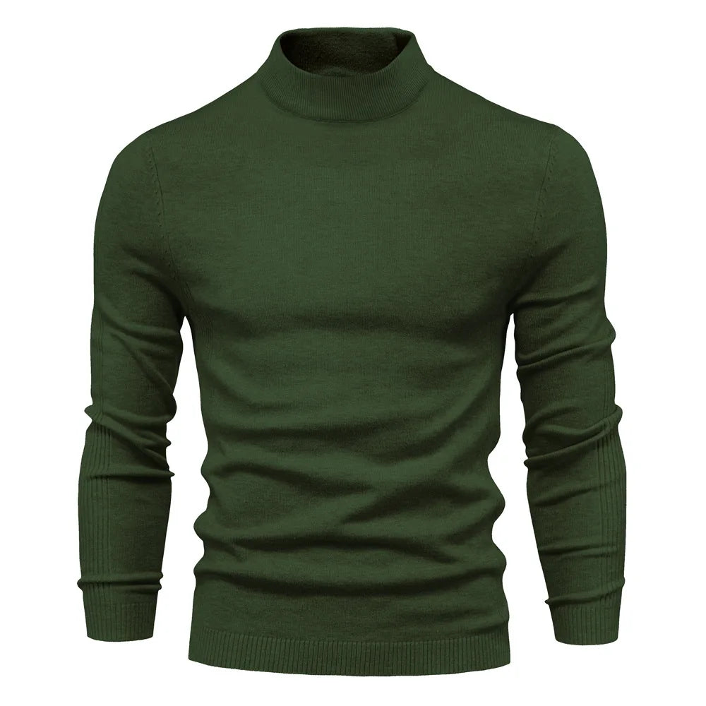 Slim-Fit Turtleneck Sweater For Men
