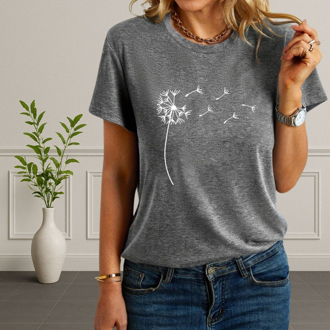 Women's Dandelion Print T-shirt