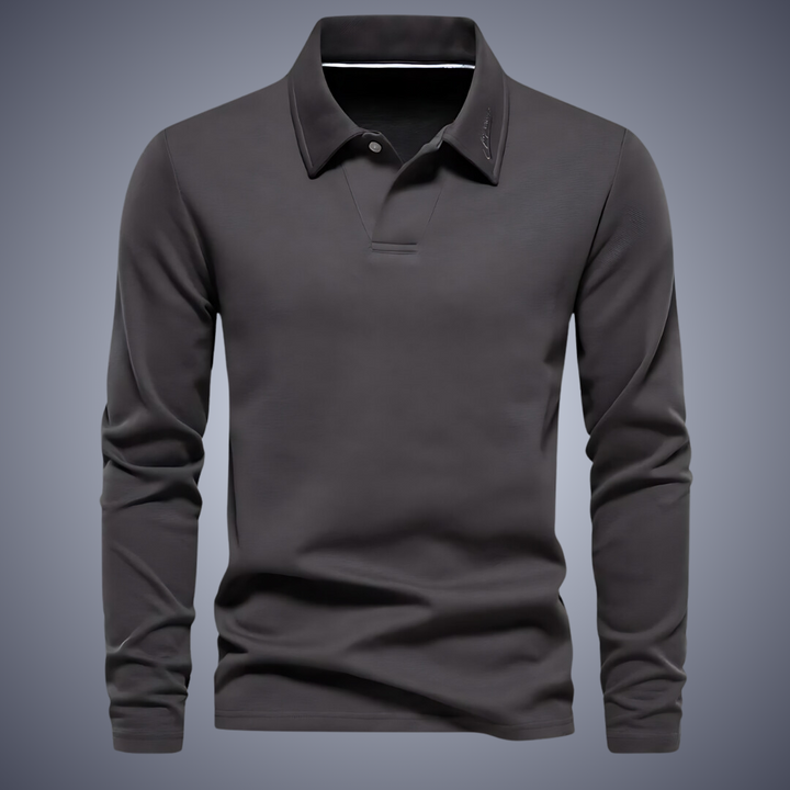 Terry Knit V-neck Polo