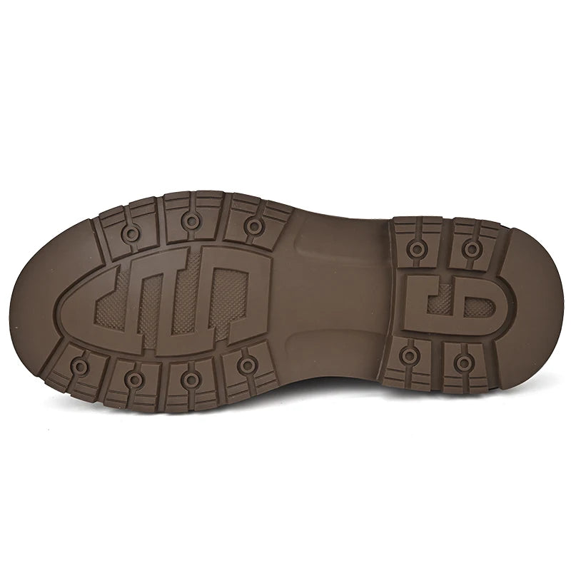 Brown sole of a shoe on a white background