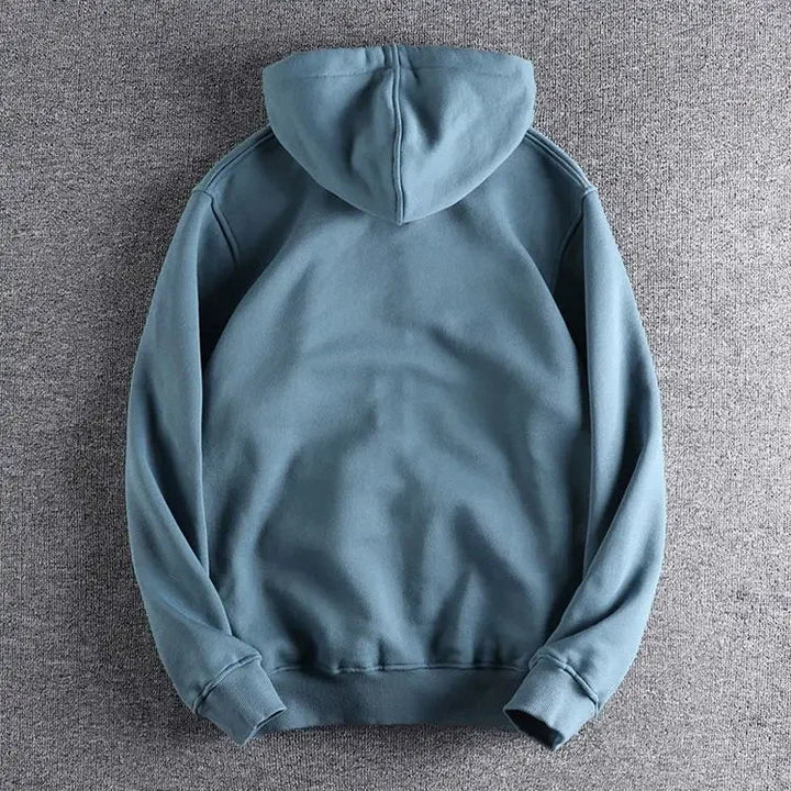  Men's Essential Soft Fleece Zip-Through Hoodie