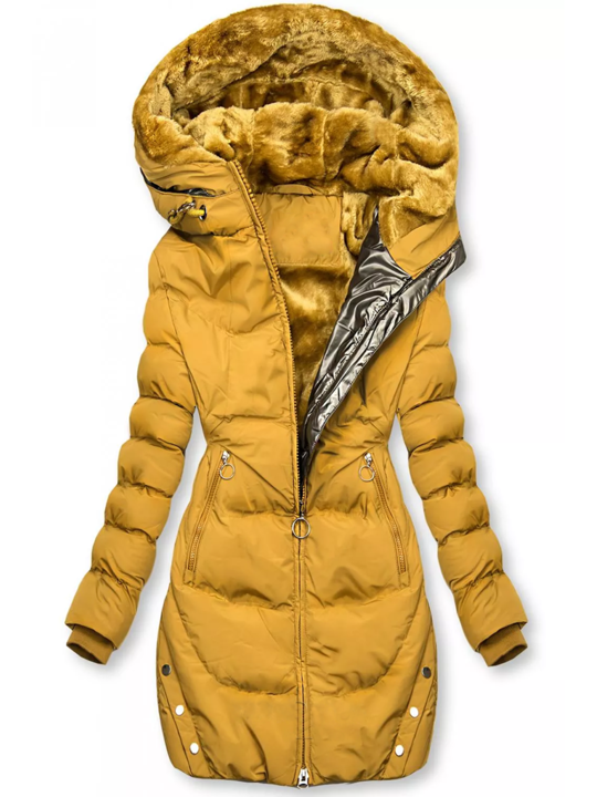 Jacket Winter Plush Coat Solid