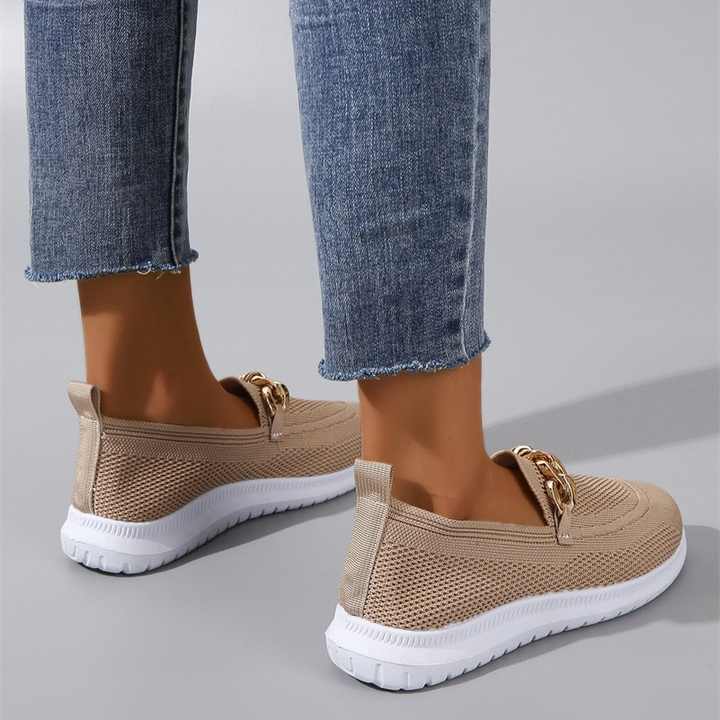 Women's Knit Chain Detail Slip-On Sneaker