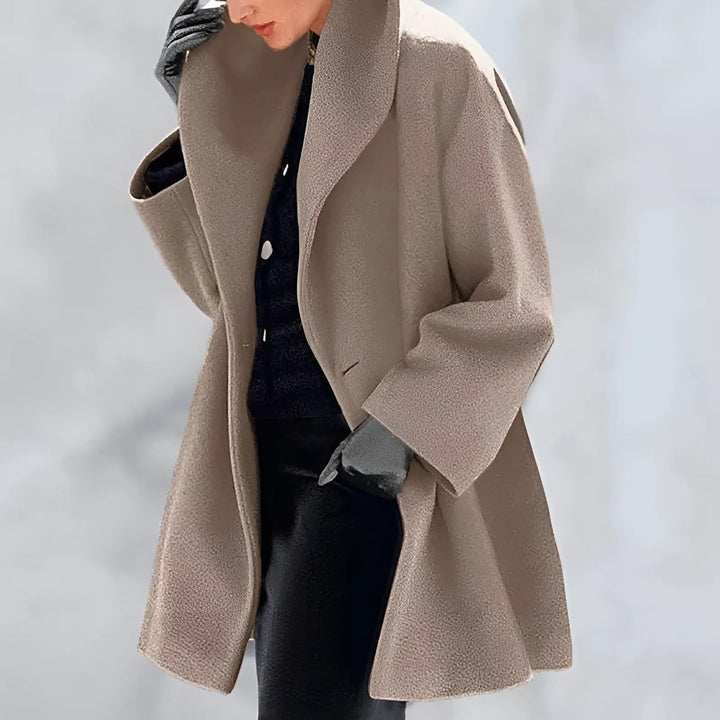 Long Coat With Button Closure