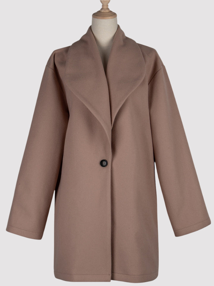 Long Coat With Button Closure