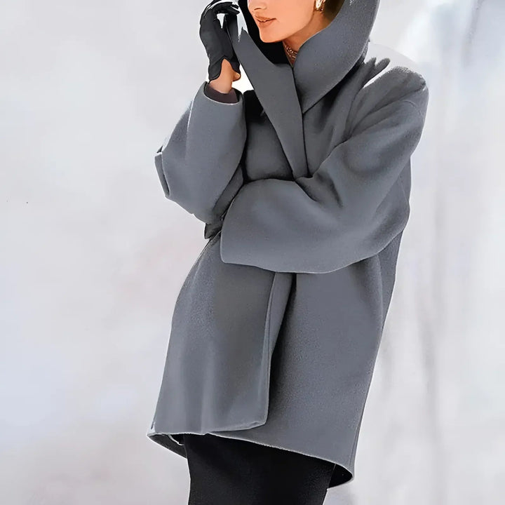 Long Coat With Button Closure