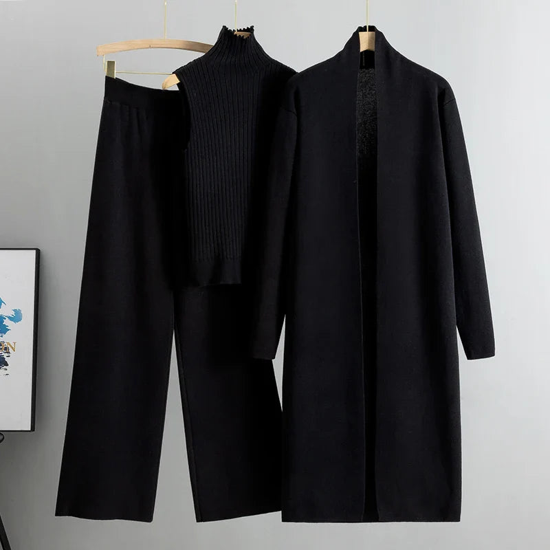 Luxurious 3-Piece Knitted Co-Ord Set